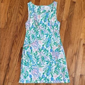 Lilly Pulitzer Tropical Print Mini Dress - Blue, Green, Pink